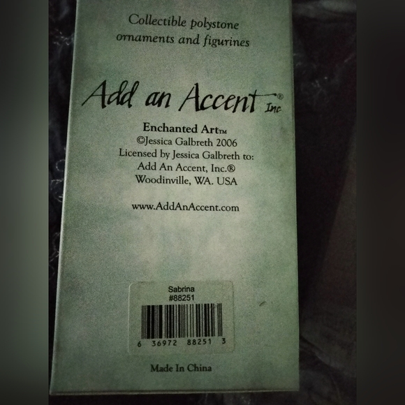 Jessica Galbreth Enchanted Art Sabrina #88251 Add an Accent 2006 Ornament - Picture 5 of 5